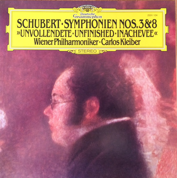 Franz Schubert, Carlos Kleiber, Wiener Philharmoniker ‎ - Symphonien Nos.3 &amp; 8, LP, vinila plate, 12&quot; vinyl record