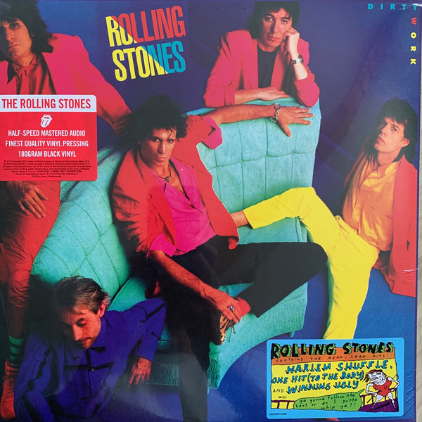 The Rolling Stones - Dirty Work, Half-Speed Master, LP, vinila plate, 12&quot; vinyl record