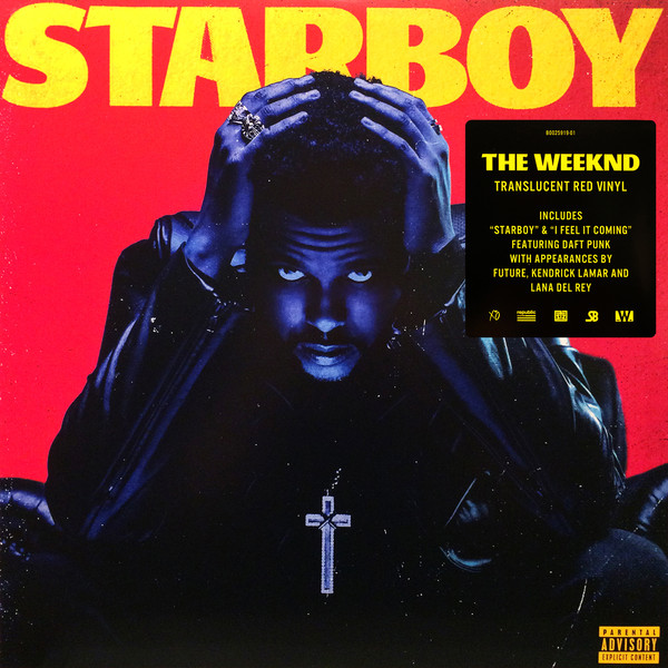 The Weeknd - Starboy, 2LP, vinila plates, 12&quot; vinyl record, Red Translucent Vinyl